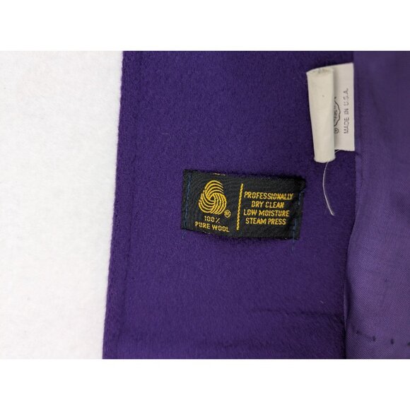 Jennifer Chase Vintage Women's Coat Size Small Purple 100% Wool - Picture 14 of 16